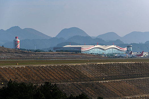 贵州遵义茅台机场全景图