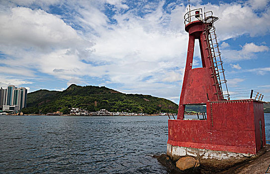 灯塔,海岸,香港,博物馆,沿岸,防卫