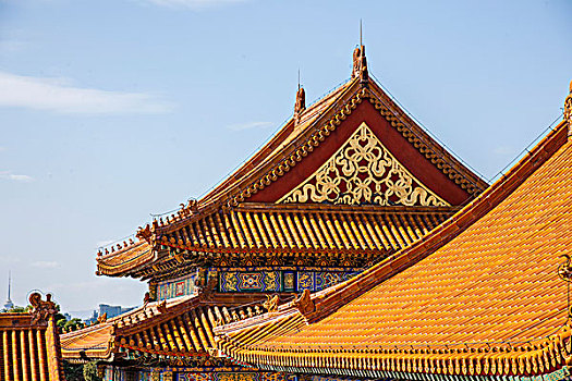 北京故宫博物院房檐房顶
