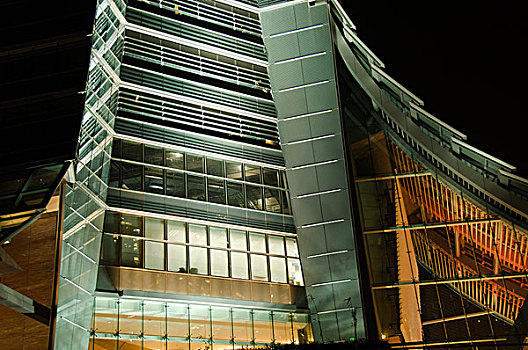 建筑,夜晚,九龙,西部,香港
