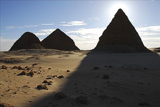 金字塔,苏丹,非洲