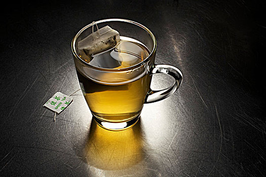绿茶,玻璃杯
