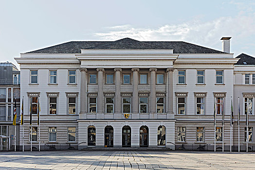 克莱菲德,市政厅,古典,城市宫殿,下莱茵,北方,德国,欧洲