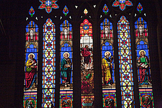 窗户,门徒,耶稣,中心,圣所,长老教,教堂,匹兹堡