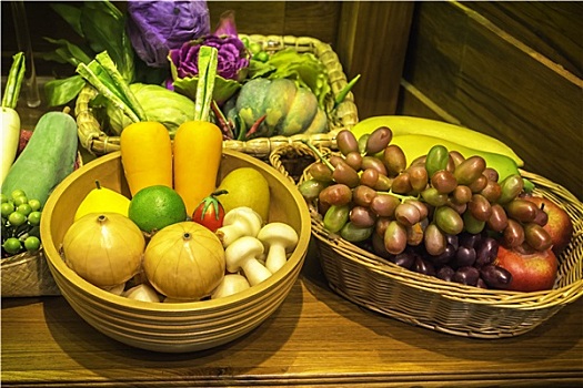水果,蔬菜,篮子