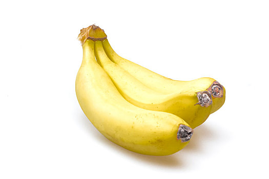 白色背景,香蕉