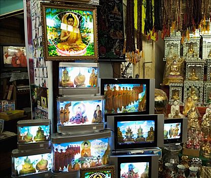 雕塑,画框,市场货摊,缅甸