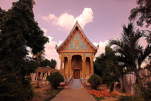 寺院,老挝,东南亚,亚洲