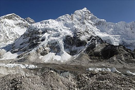 昆布,冰川,珠穆朗玛峰,萨加玛塔国家公园,尼泊尔