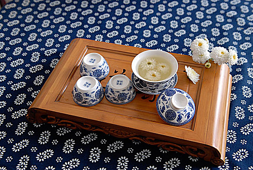 茶具,菊花