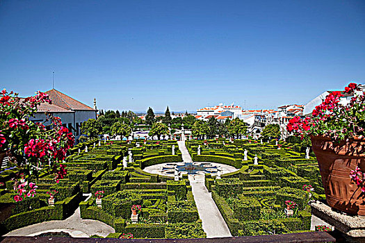 水塘,花园,主教宫殿,葡萄牙,2009年