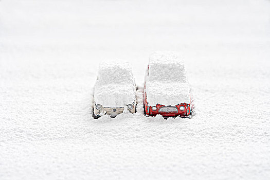 汽车,遮盖,雪