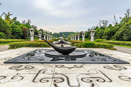 中国江苏省徐州汉文化旅游景区广场雕塑