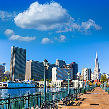 旧金山,市区,码头,加利福尼亚
