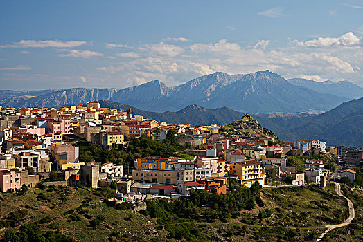 山村,萨丁尼亚,意大利,欧洲