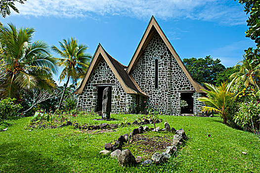 石头,教堂,岛屿,巴布亚新几内亚