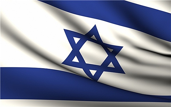 飞,旗帜,以色列,国家,收集