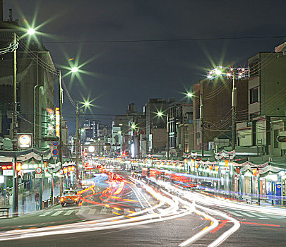 京都,夜晚