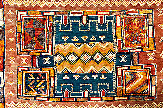 编织物,打结,刺绣,克罗瑞,地毯,特写,风景,玛拉喀什,摩洛哥,非洲