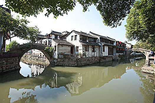 石桥,运河,老城,昆山,江苏,中国