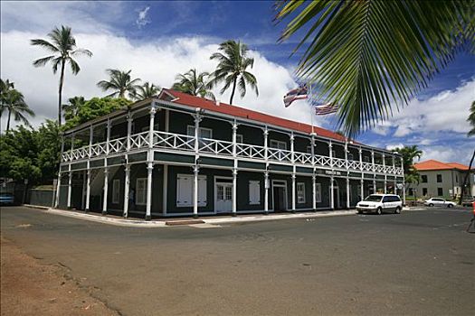 旅店,建筑,拉海纳,毛伊岛,夏威夷,美国