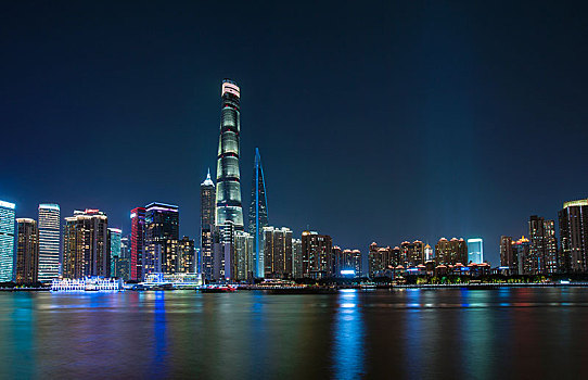 上海黄埔滨江夜景