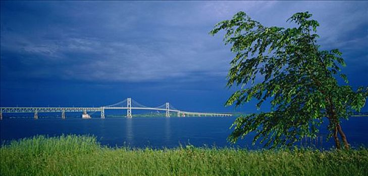 桥,劳伦斯河,安大略省,加拿大