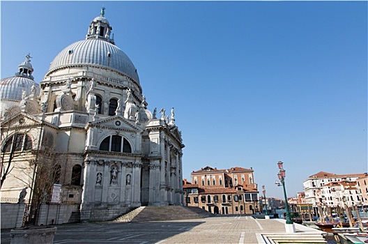 威尼斯,圣马利亚,行礼,教堂,水岸,大运河