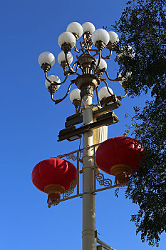 北京长安大街上的华灯