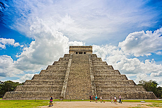 墨西哥,奇琴伊察,北方,楼梯,金字塔