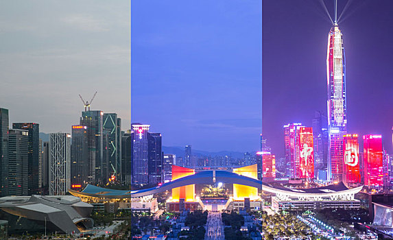 广东省深圳市民中心时间切片图