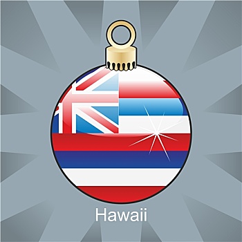 夏威夷,旗帜,圣诞节,形状