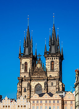 泰恩教堂,布拉格,波希米亚,捷克共和国,欧洲