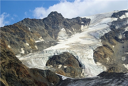 考纳泰,冰川,山谷,冰河