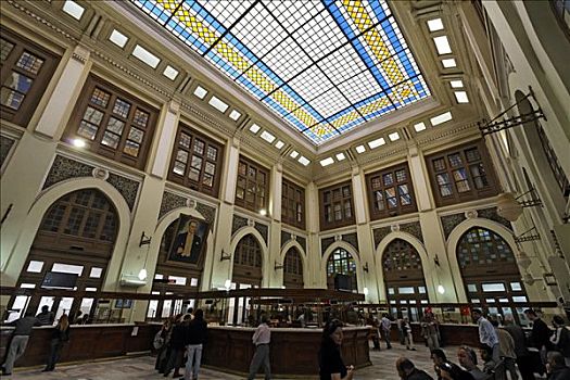大厅,邮局,土耳其,新艺术,伊斯坦布尔