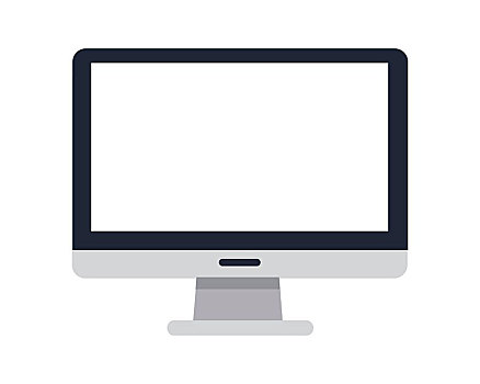 灰色,电脑显示器,公寓,留白,白色,显示屏,液晶显示屏,电视,显示器,电视屏幕,机智,矢量,隔绝,物体,白色背景,背景,插画