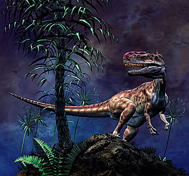 恐龙,中间,侏罗纪,时期