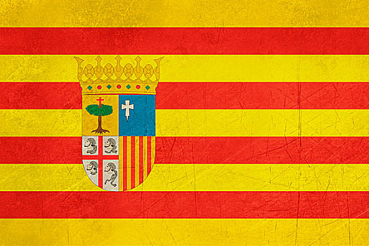 低劣,阿拉贡,省,西班牙,旗帜