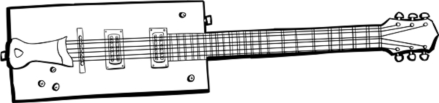 一个,长方形,电吉他