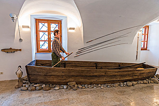 捕鱼,展示,自然历史博物馆,克罗地亚,大幅,尺寸