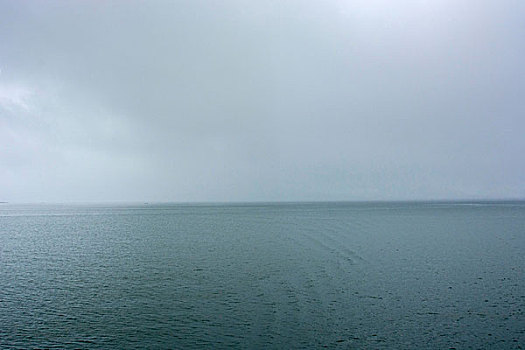 挪威,斯瓦尔巴特群岛,重,云,上方,静水