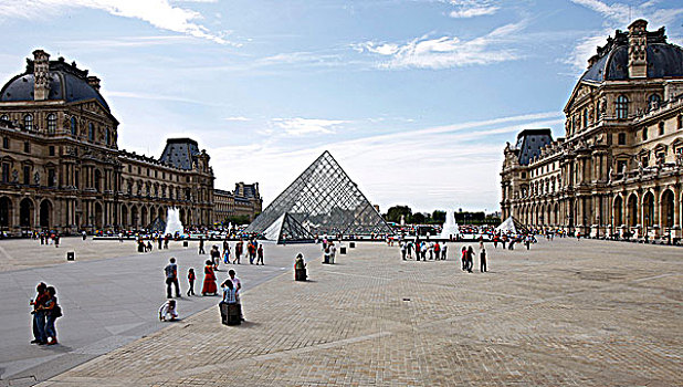 法国,巴黎,卢浮宫,金字塔