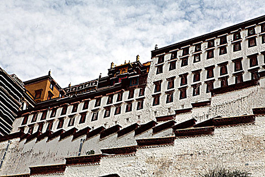 西藏布达拉宫局部