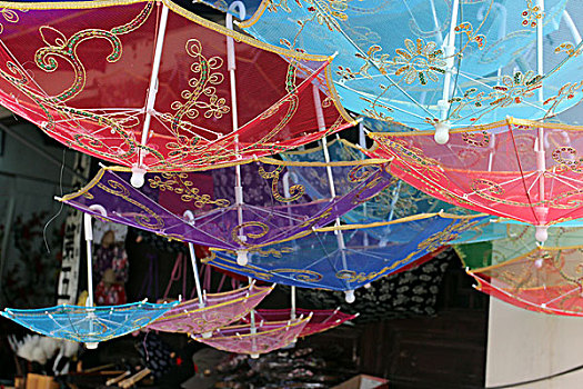 伞,雨伞,彩色,塑料,颜色,漂亮
