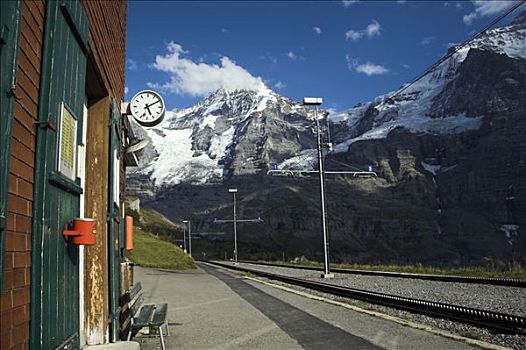 火车站,伯恩高地,高地,伯恩,瑞士