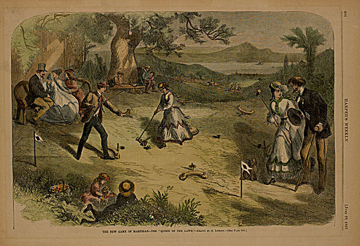 新,游戏,皇后,草坪,六月,1867年,人,休闲,历史