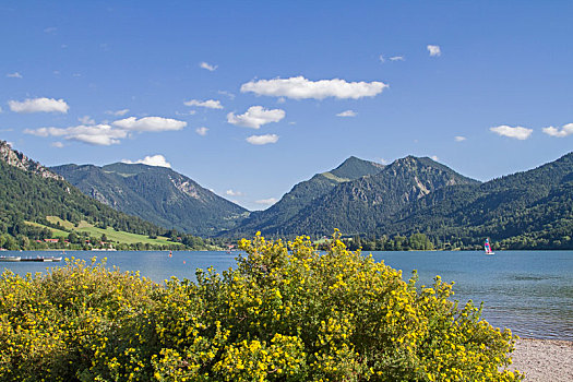 自然风光,高山,湖,上巴伐利亚
