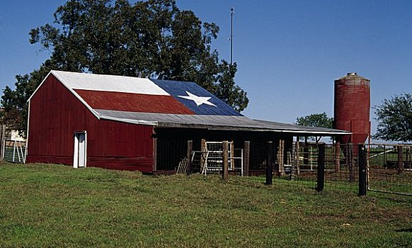 农舍,地点,德克萨斯,美国