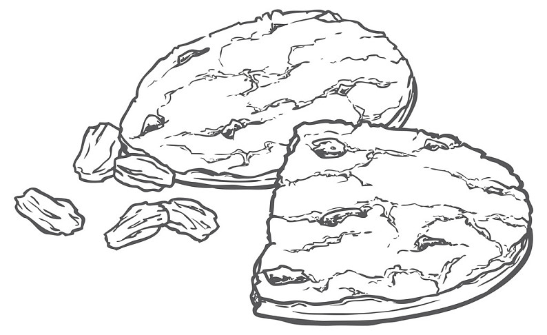 燕麦饼,葡萄干,轮廓,坚果_高清图片_全景视觉