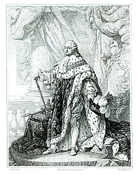 路易十六,法国皇帝,纳瓦拉,雕刻